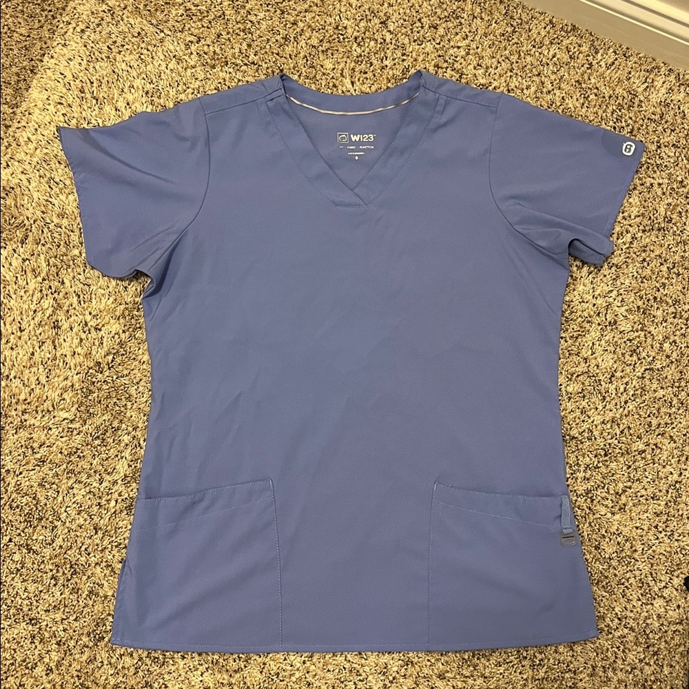 Women’s Wink W123 Blue Scrub Top